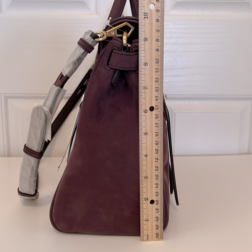 Rebecca Minkoff Jules Satchel in Aubergine Suede - Picture 8 of 13